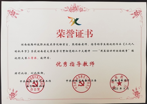 优秀指导教师证书1